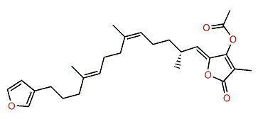 (8E,13Z,18R,20Z)-Strobilinin acetate